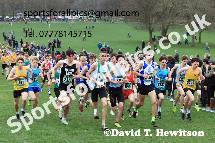 Mens Under-20s 2026 UK CAU Inter Counties Cross Country, Wollaton Park, Nottingham. Photo: David T. Hewitson/Sports for All Pics